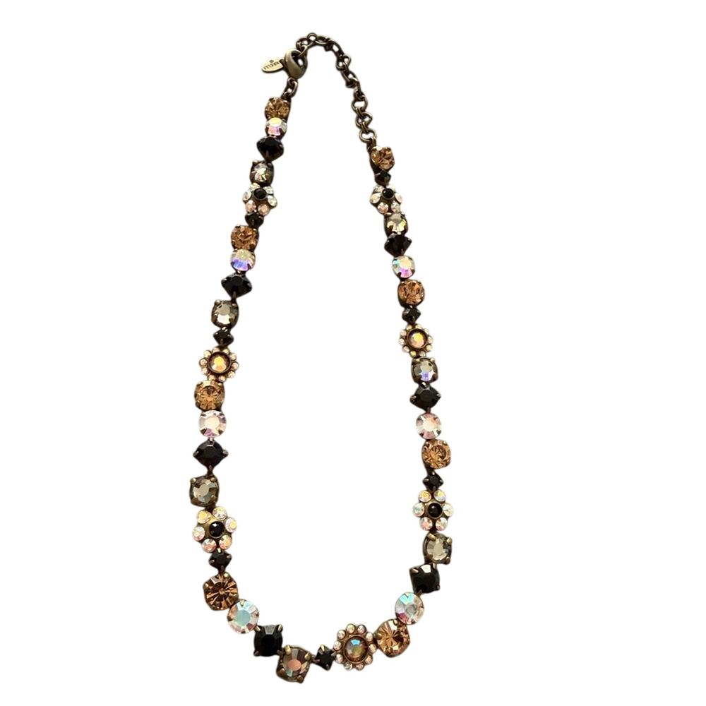 Sorrelli Crystal Flower Statement Necklace